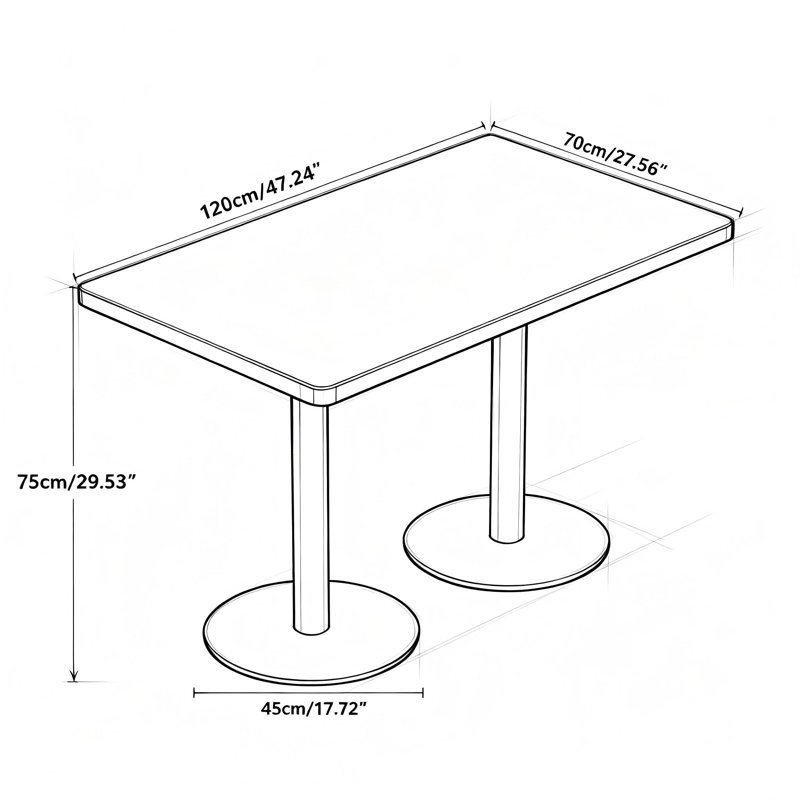 Table de salle à manger Tulipe de 120 cm (47,24 po), plateau en pierre frittée imitation marbre, piètement en acier inoxydable, résistante aux rayures et imperméable, idéale pour les restaurants et la maison.