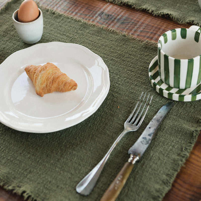 Napperons tissés à la main, Kaki