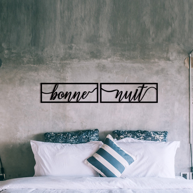 Elegant Decorative Metal Wall Accessory, 35.4 x 5.9 inches | 100% Metal Construction, Thickness: 0.05 inches | Sleek Black Finish, Perfect for Modern Home Decor & Stylish Living Spaces, Durable & Eye-Catching Design
