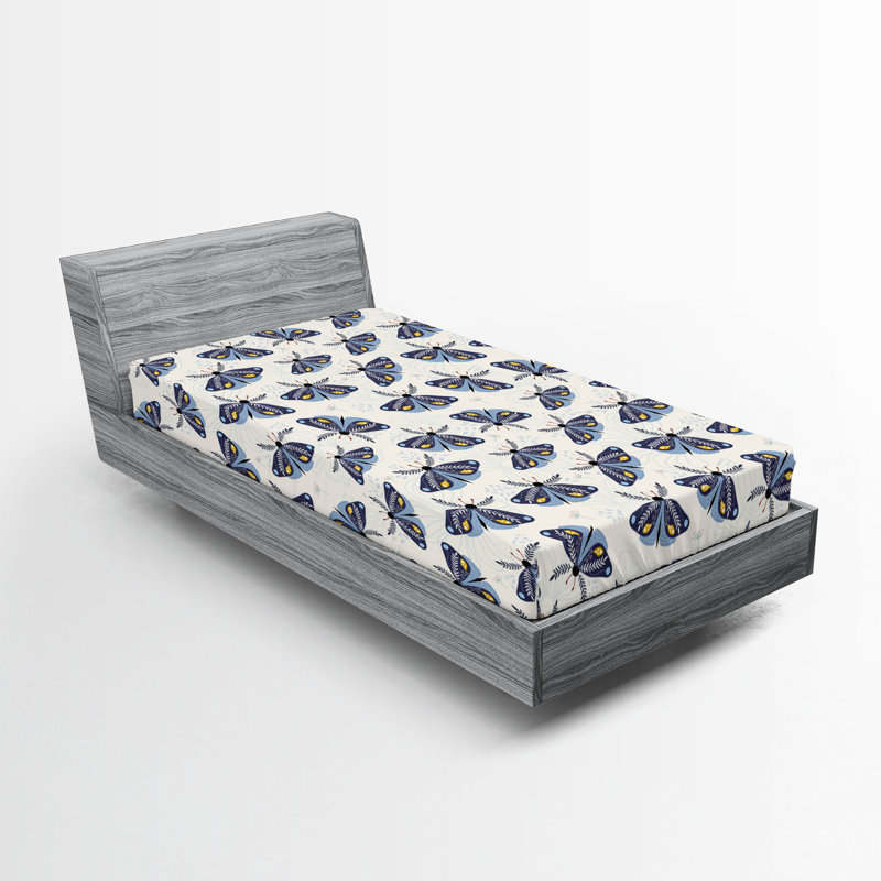 Drap-housse Ambesonne Moth, Drap-housse de taille simple