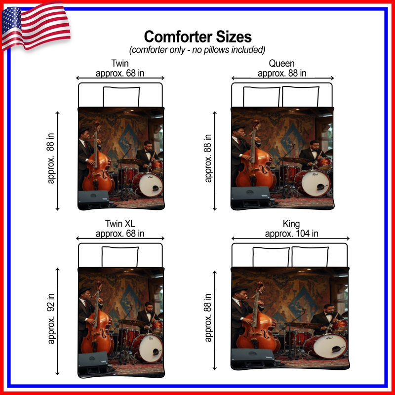 Jazz Band Performance Comforter, King