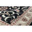 Tapis noir et doré de haute qualité noué à la main