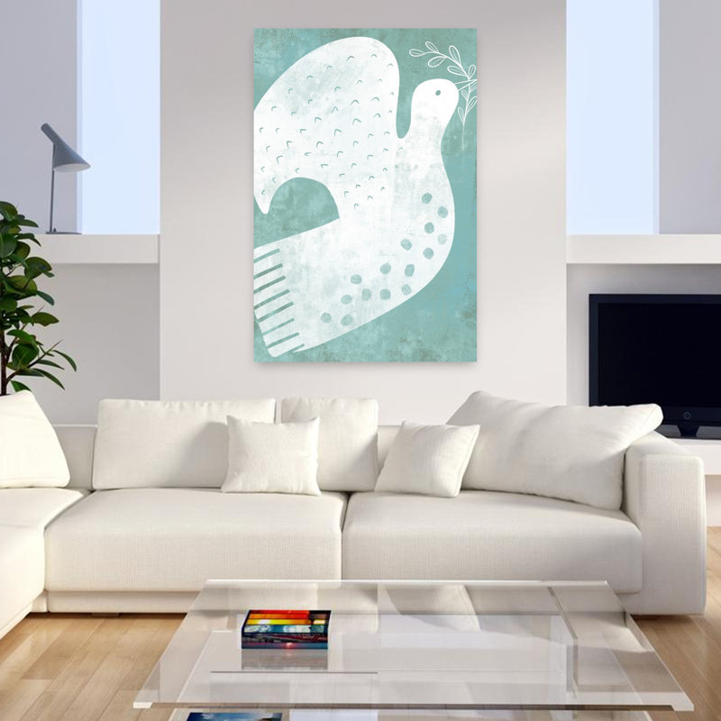 Art mural oiseau serein Peace Dove