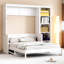 Lit escamotable avec bureau et bibliothèque pour chambre à coucher-520379230-520379225