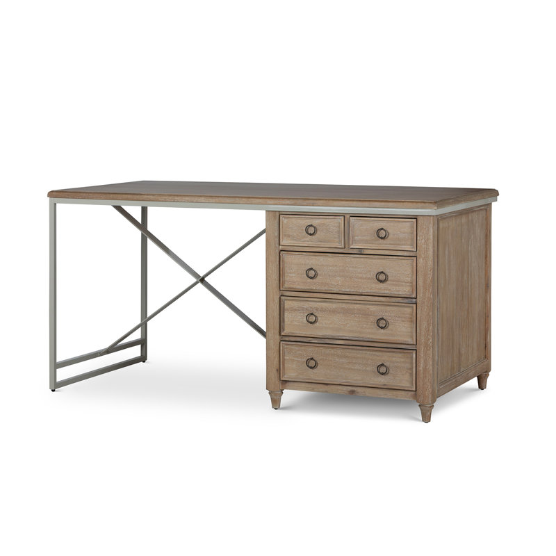 Studio Partners Desk, Whitewash, Driftwood