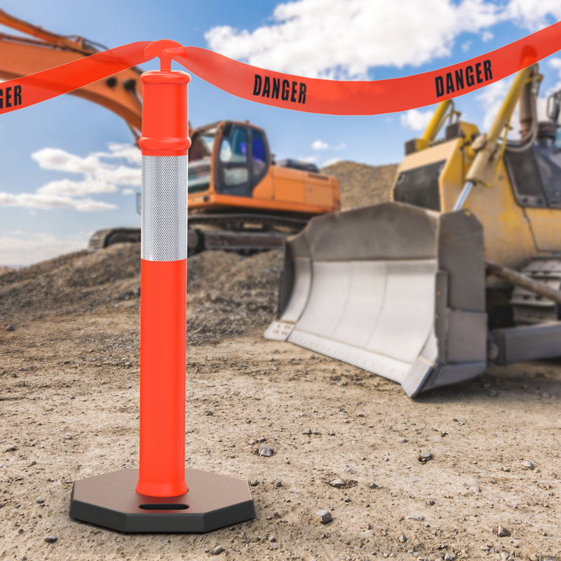 3 Pack Traffic Delineator Posts