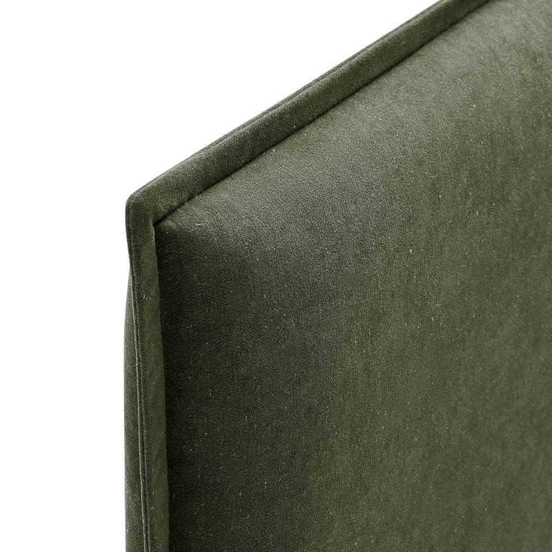 Bentleyville Upholstered Linen Blend Twin Size Headboard In Sage, Twin, Sage