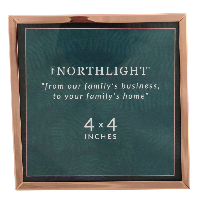 Classical RectangularPhoto Picture Frame with Easel Back - Rose Gold, 5" x 7"