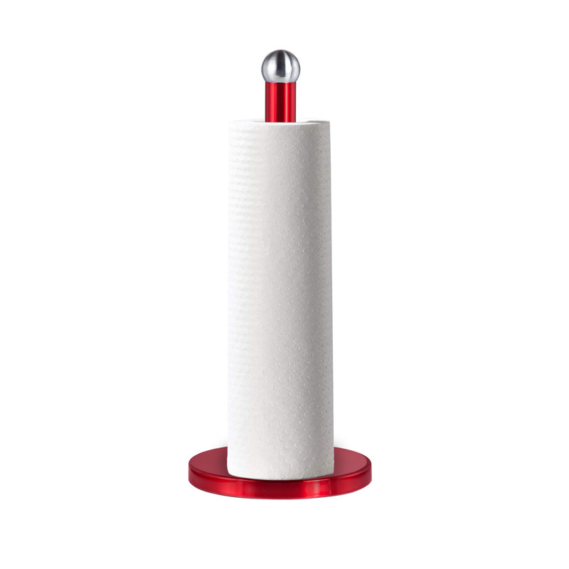 Stainless Steel Paper Towel Holder, Red