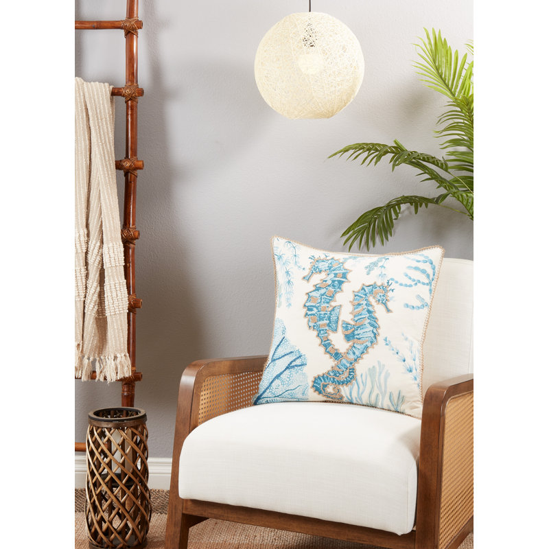Harbor Collection Cotton Throw Pillow, Pillow Cover Only - No Insert