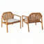Fauteuil de patio extérieur en bois d'acacia