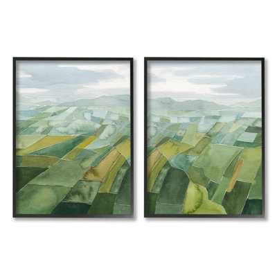 Stupell Industries Abstract Farmland Landscape 2 Piece Canvas Wall Art Set Design by Grace Popp -  a2-576_cn_2pc_24x30