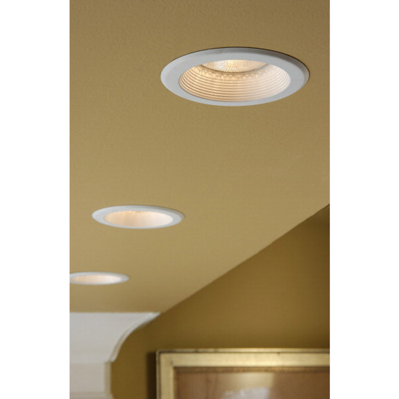 5'' White Baffle Recessed Trim