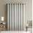 Jamie Embossed Scroll Grommet Blackout Curtain Panel-1031258189-1036757897