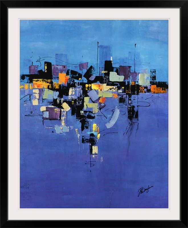'ville Heureuse Je En Peignant Imprimer Farrell Douglass, 20" H x 16" L x 1.5" D, Toile