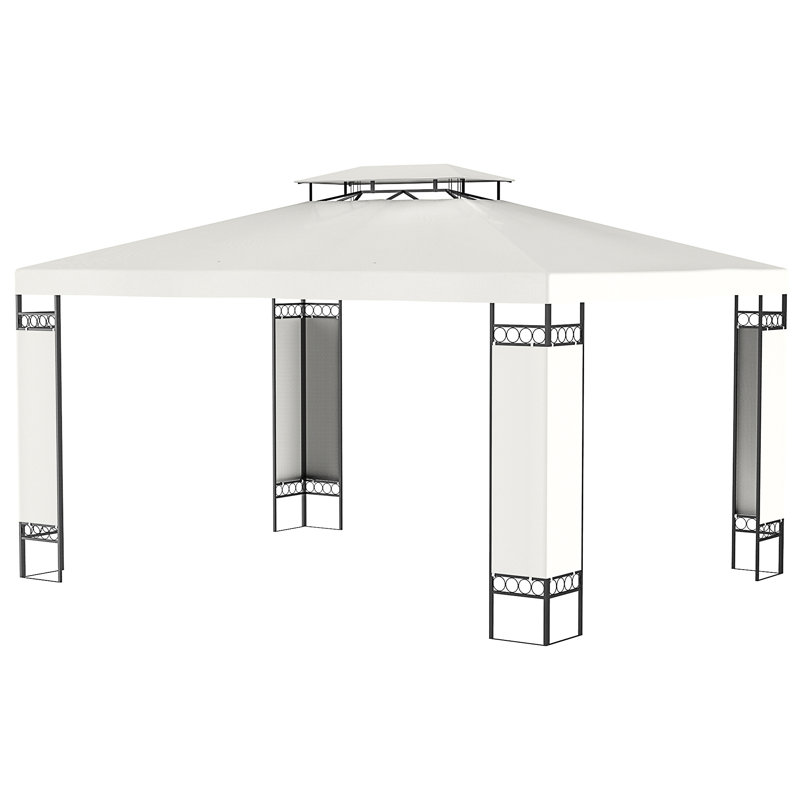Outsunny 10' X 13' Patio Gazebo, Cream White
