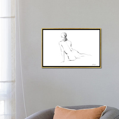 «Silhouette Contour I» par Ethan Harper - reproduction de photo encadrée sur toile