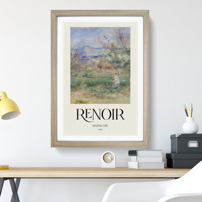 Girl In A Landscape by Pierre-Auguste Renoir - Single Picture Frame Print