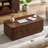 52"W Fluted Coffee Table with 4 Drawers-983204243