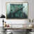 Toile avec cadre flottant or
