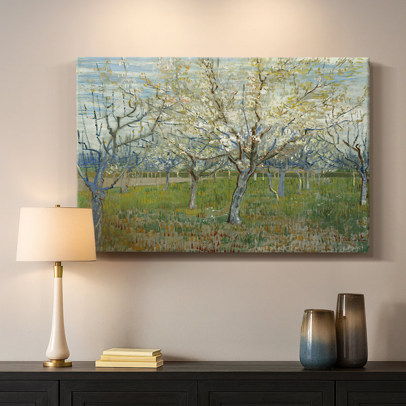 Le verger blanc-Vincent van Gogh-Toile tendue avec châssis-1888, 24 po x 36 po