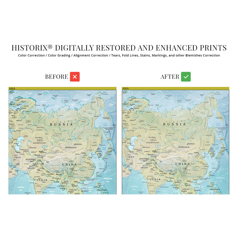 " 2021 Asia Map;2021 Asia Map ", 24" H x 18" W