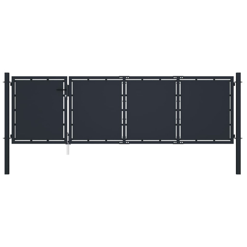 Melynnie Black Metal Gate, 125cm H x 350cm W