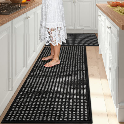 Waffle Non Slip Stain Resistant Washable Kitchen Mats