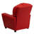 Contemporary Kids Recliner with Cup Holder-56801096