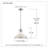 Grant 1-Light Brushed Nickel Pendant Light