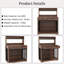 Meuble pour cage robuste pour chien de 38 po avec tiroirs de rangement, cage à double usage et table d'appoint pour l'intérieur