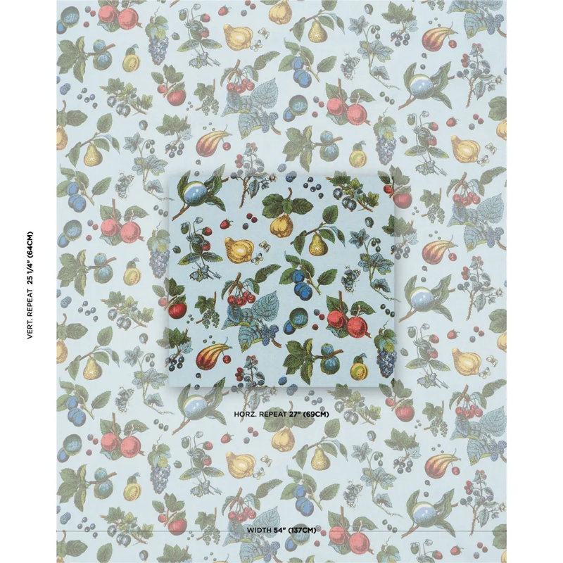 Berry Grove Fabric, Sky