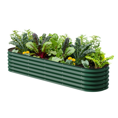 Lit de jardin surélevé modulaire en métal 17 po 9 po de hauteur 17 po