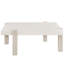 Modern Mist 44" Wide White Quartz Top Light Oak Base Square Cocktail Table