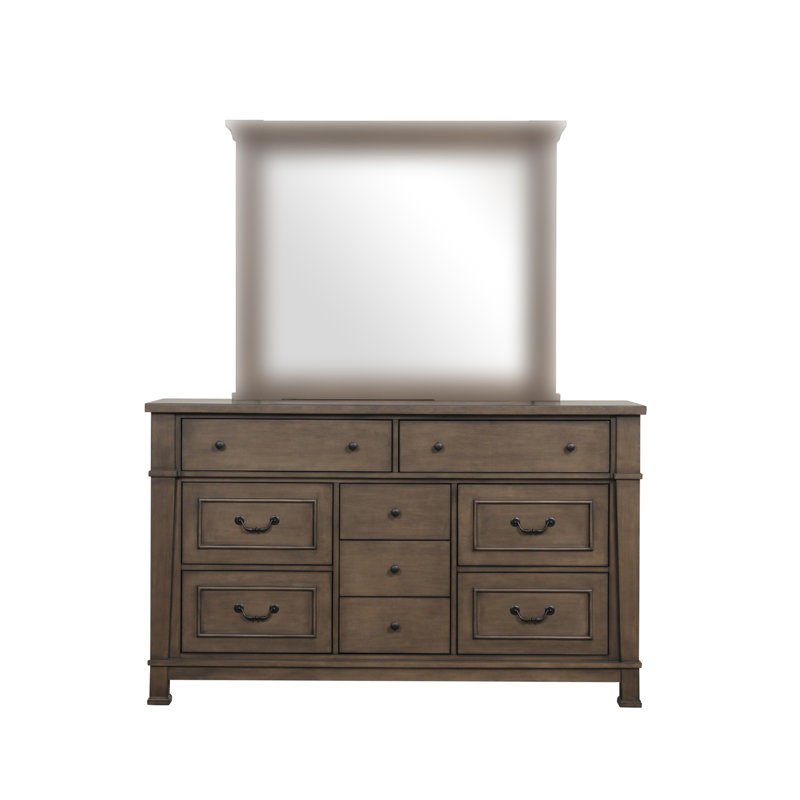 Commode transitionnelle l 62,6 po, noyer foncé