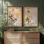 «Colorful Abstract Floral Art», ensemble de 2 reproductions d'art encadrées de qualité supérieure sur papier 26 po x 36 po-2146808001
