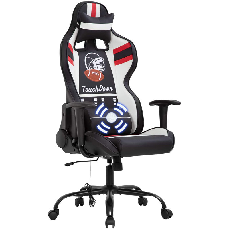 Chaise de jeu PC et de course, Noir
