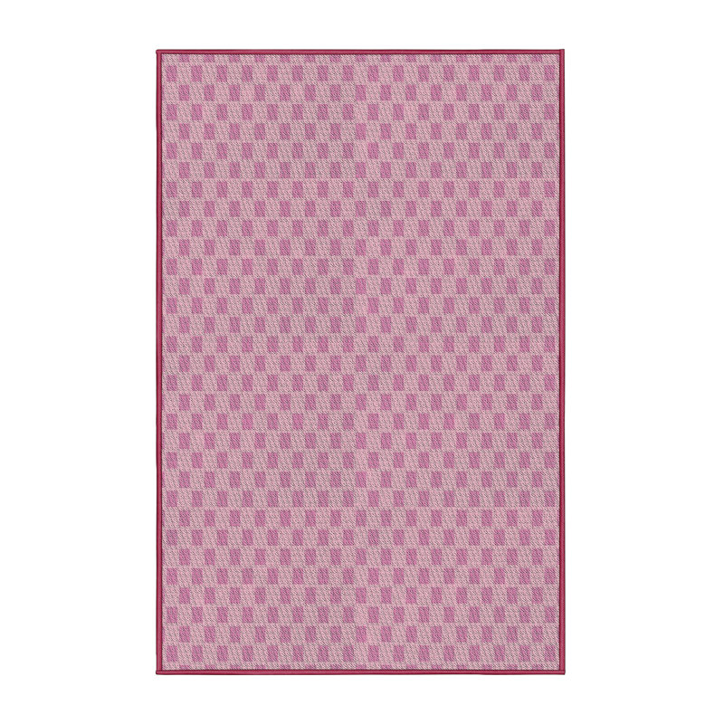 Tapis décoratif rose géométrique Ridder, Rectangle 5 pi x 7 pi