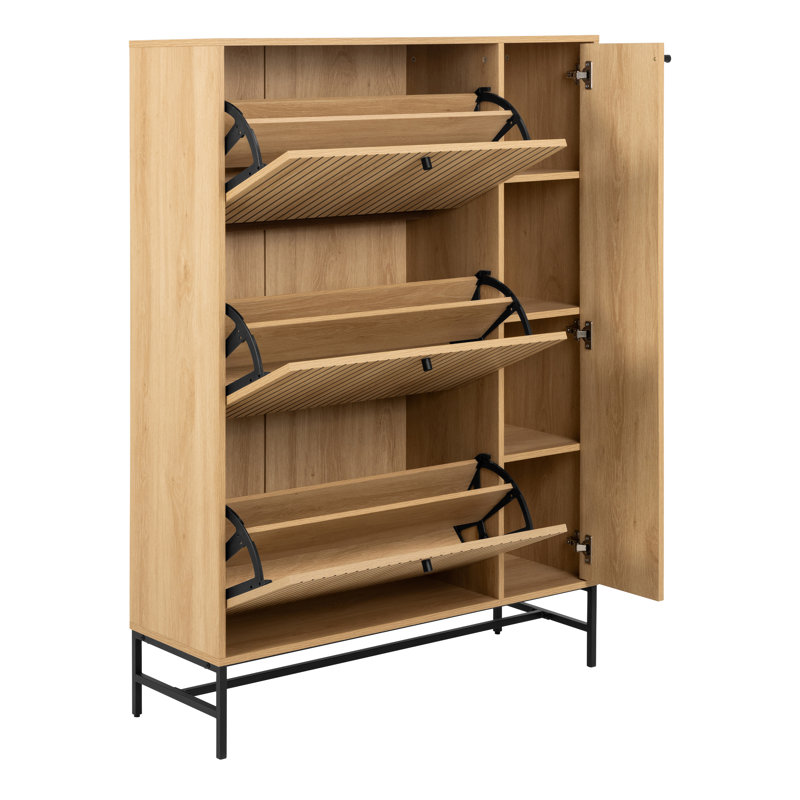 Roscigno 12 Pair Flip Down Shoe Storage