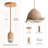 Selene Seagrass Pendant Light - Natural Dome 1-Light Polished Handwoven Dimmable Light Fixture For Kitchen Island, Kitchen, Dining Room, Living Room, Bedroom or Covered Patio in Boho, Country, Farmhouse, Modern Farmhouse & Mid-Century Modern Style-1132452421-1132452420