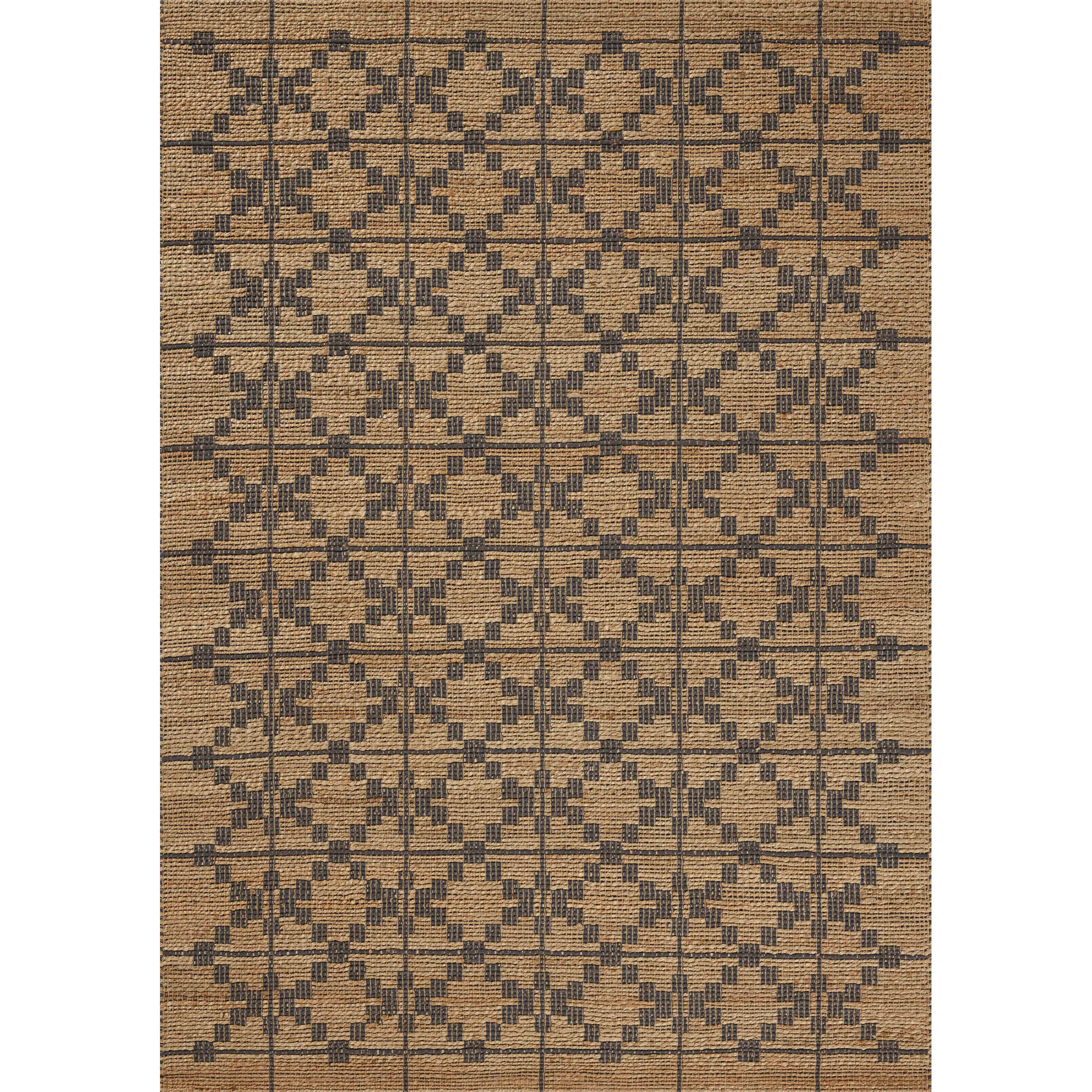 Degraw Natural / Graphite Area Rug, Rectangle 2'3" x 3'9"