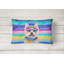 Westie Hippie Dawg Fabric Decorative Pillow