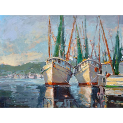 Two Shrimp Boats Print by John Beard