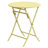 3 Piece Patio Bistro Set Of Foldable Round Table And Chairs, Yellow-2072298804