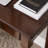 47.24"Brown Retro Rectangle Solid Wood Writing Desk,2-drawer-119810832