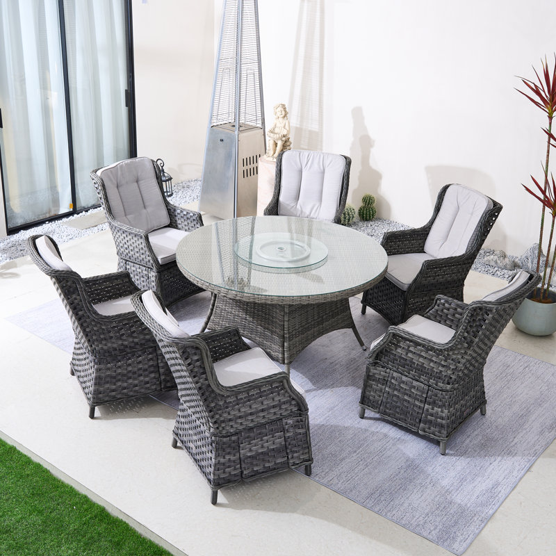 Round 7 - Piece 6 - Person Outdoor Table Set