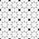 Bliss Deco Grey 8-in. Encaustic Spanish/Moroccan Patterned Matte Porcelain Wall and Floor Tile