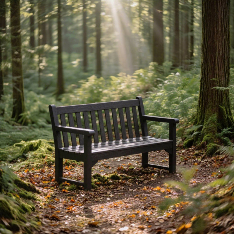 Banc d'extérieur, écologique et recyclable, Brun