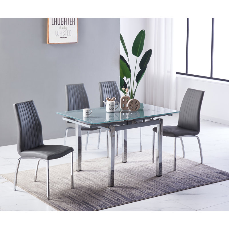 Hearne Dining Set, Grey , Grey 