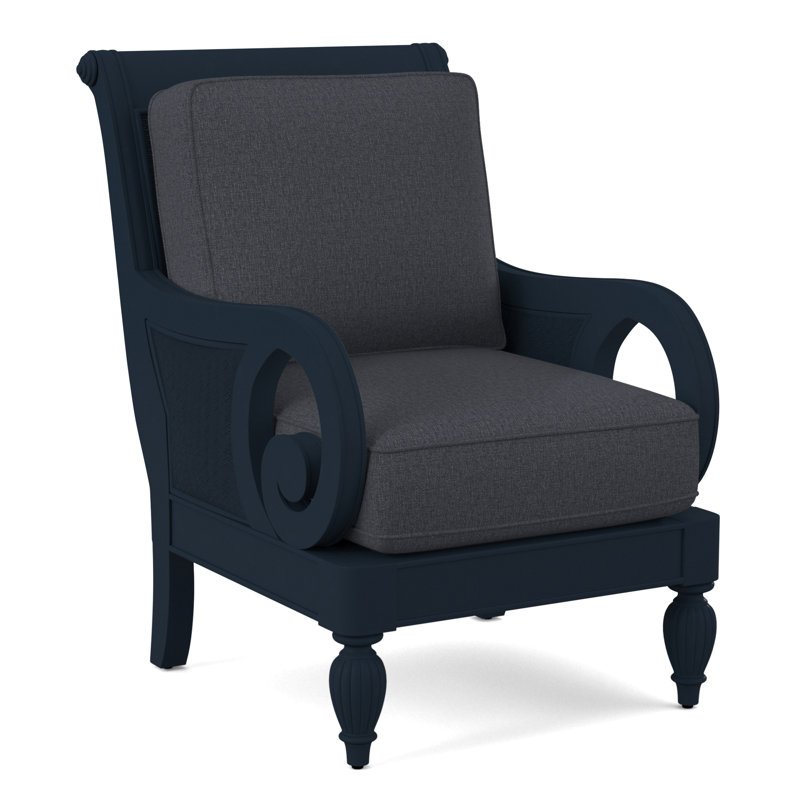 Fauteuil d'appoint Grandview, Performance du sucre gris; 0863-84, Finition marine